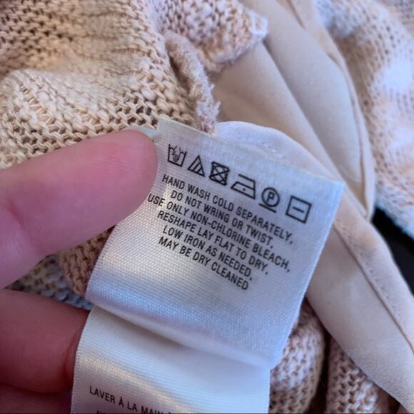 Anthropologie Deletta light pink burnout ruffle bottom top size Small - Picture 10 of 15